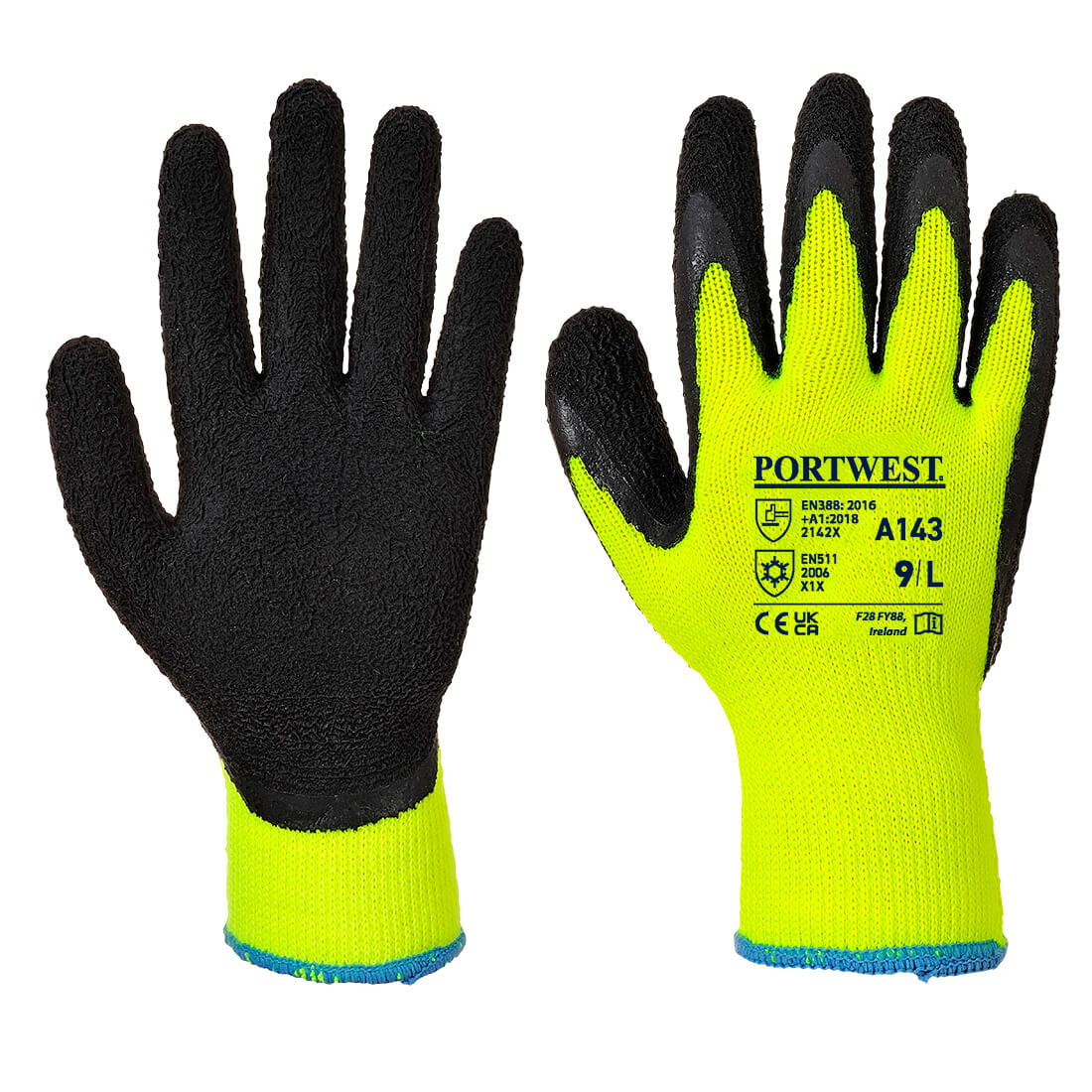 Rękawica Thermal Soft Grip — Żółty / Czarny