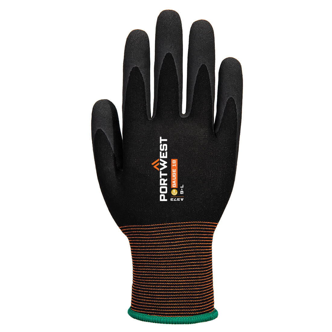 Rękawice GP Grip 18 Lateks piaskowany — Czarny - obrazek 2