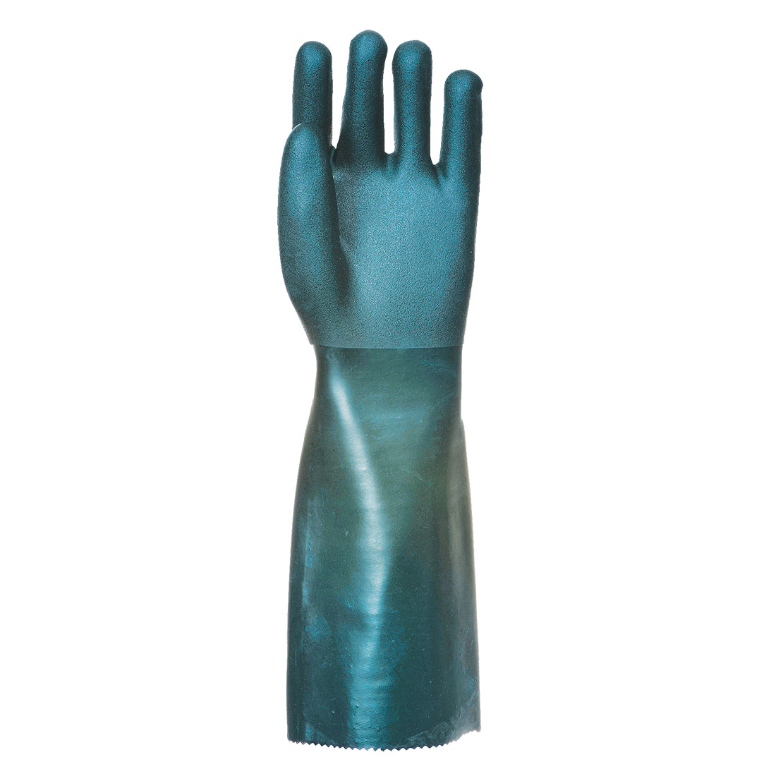 Rękawica pokryta podwójną warstwą PCV 45 cm — Zielony - obrazek 3