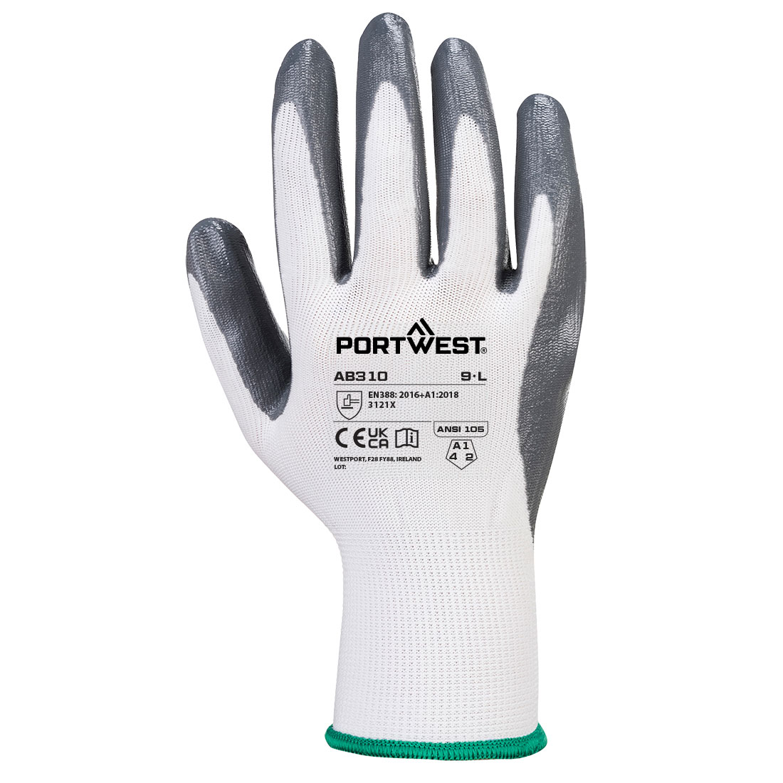 Grip 13 Nitrile Essential Multipack (Pk 12) — Biały / Szary - obrazek 2