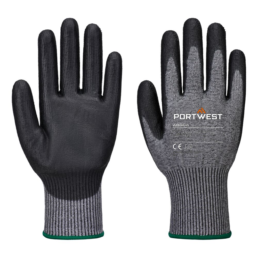 Rękawice antyprzecięciowe F13 PU Essential Multipack (Pk12) — Szary / Czarny