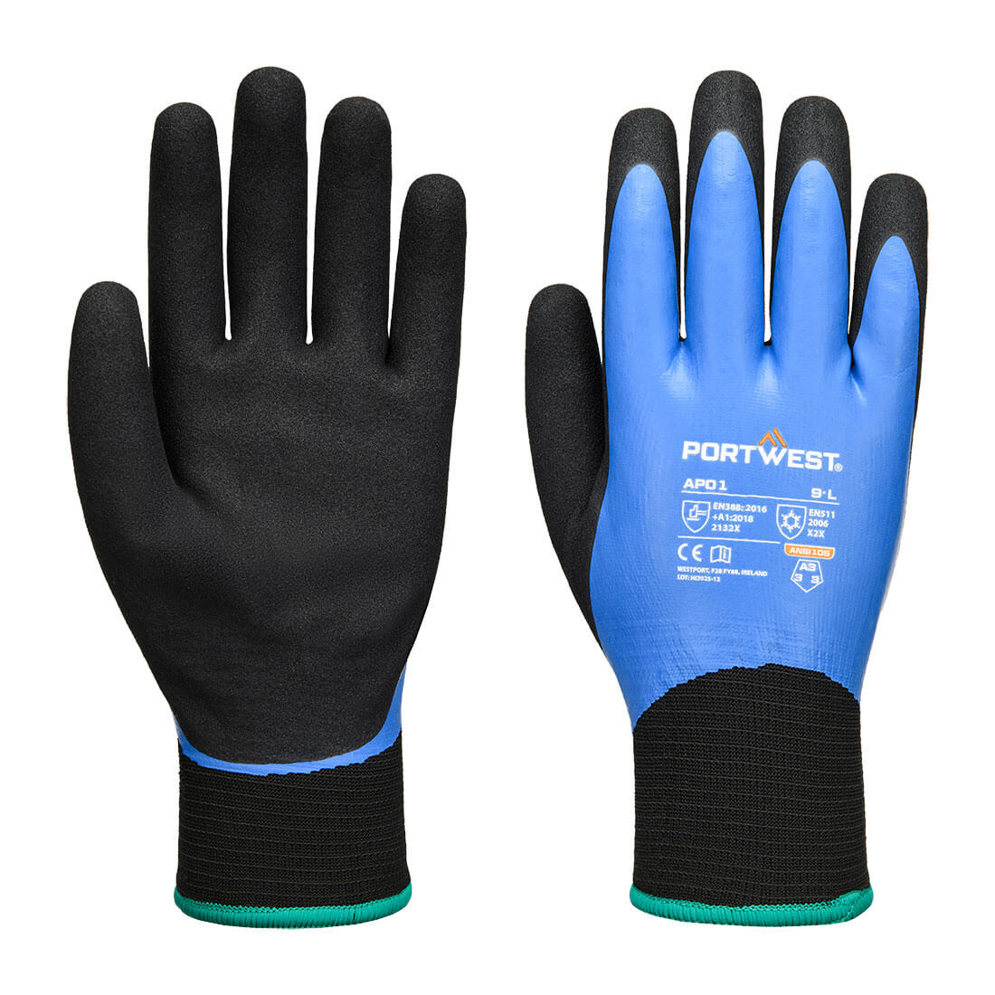 Rękawica Thermo Pro — Niebieski / Czarny