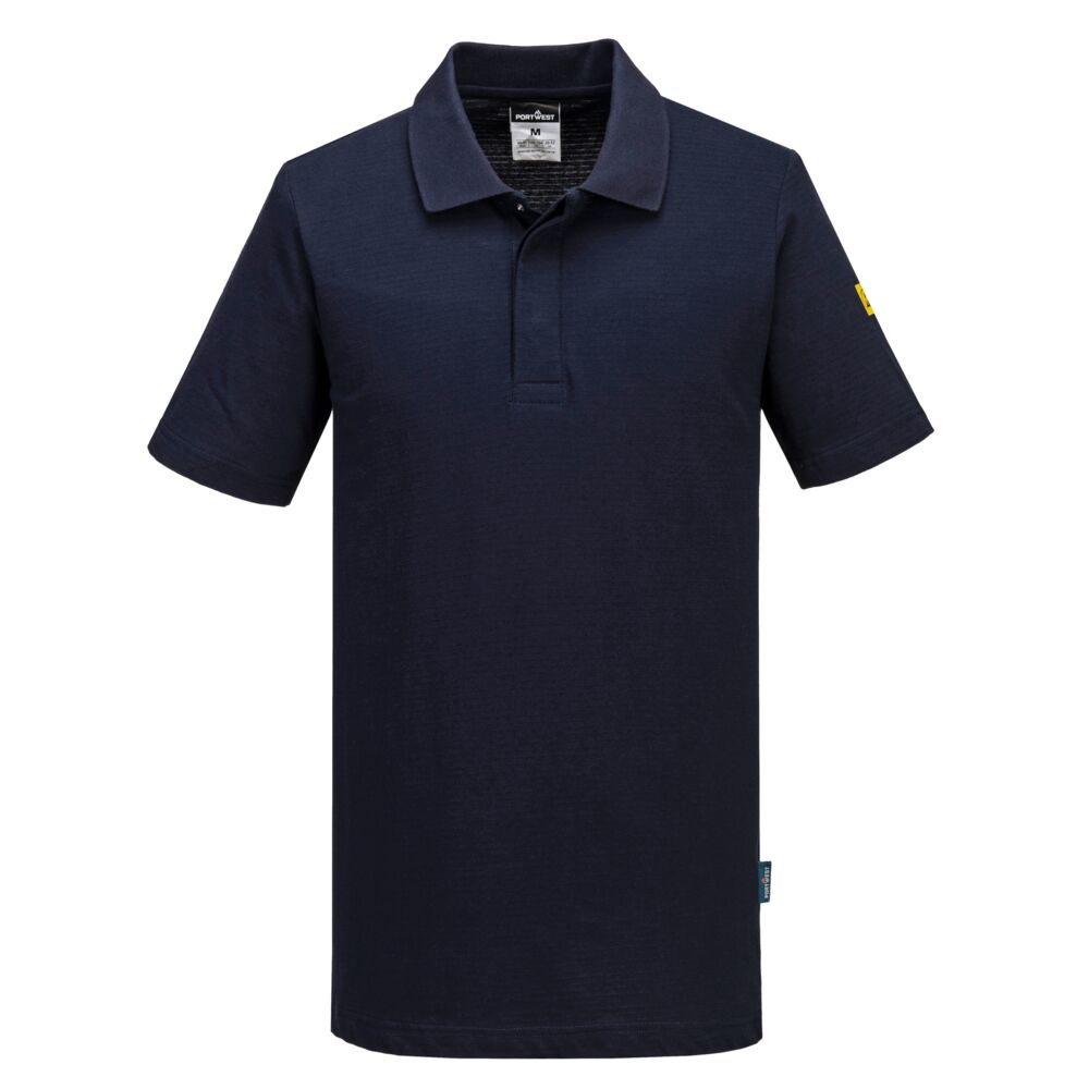 Antystatyczna koszulka Polo ESD — Granatowy