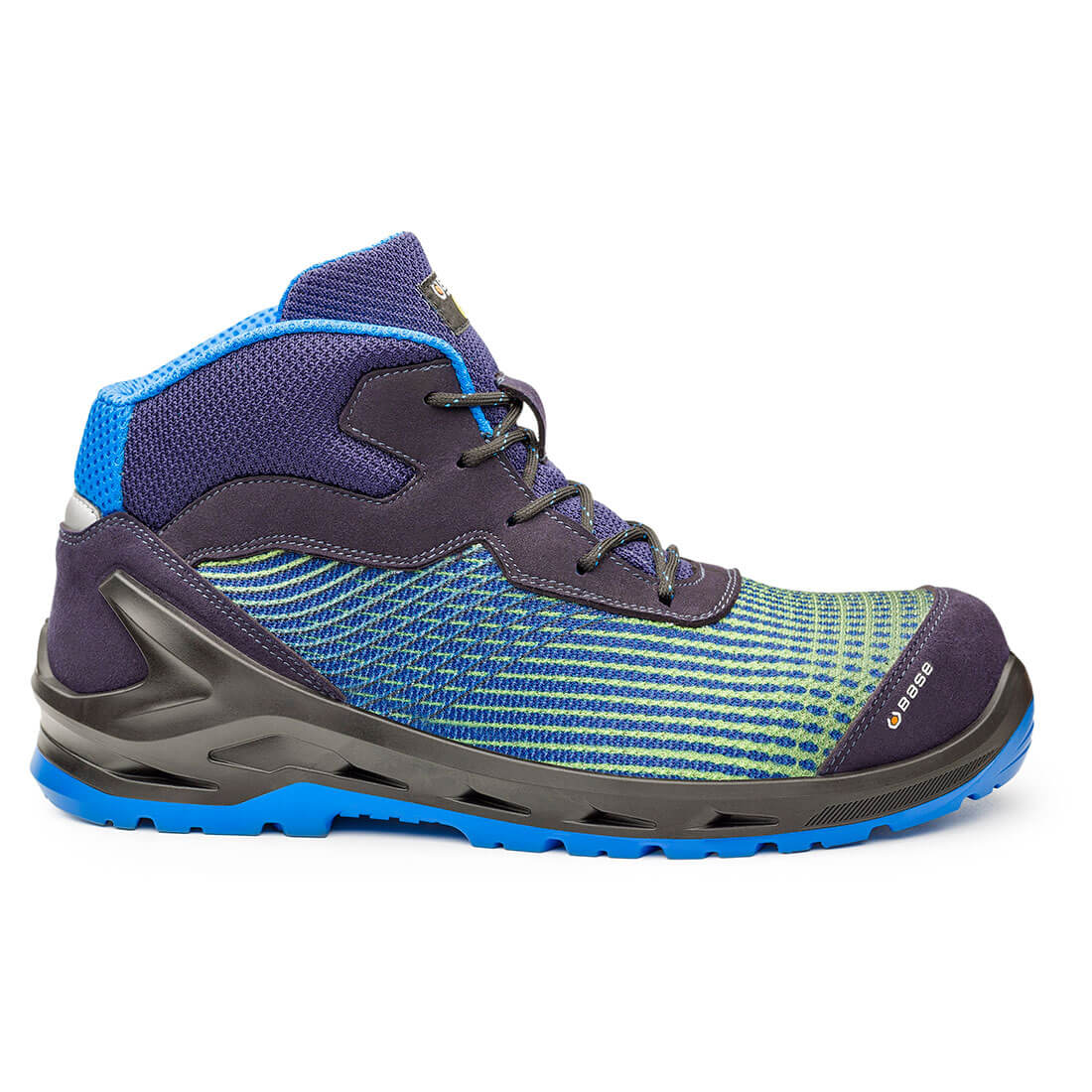 i-Cyber Fluo Top S1P ESD SRC — Granatowy / Fluorescencyjny