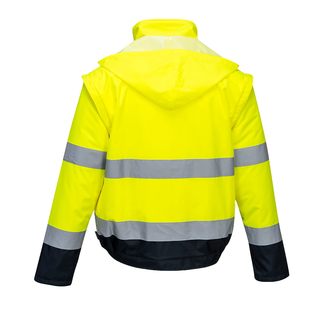 Kurtka ostrzegawcza 2 w 1 Essential Bomber — Yellow/Navy - obrazek 2