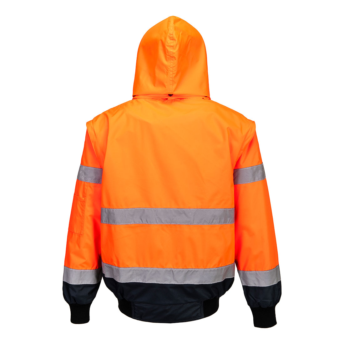 Kontrastowa kurtka ostrzegawcza Bomber 3 w 1 — Orange/Navy - obrazek 2