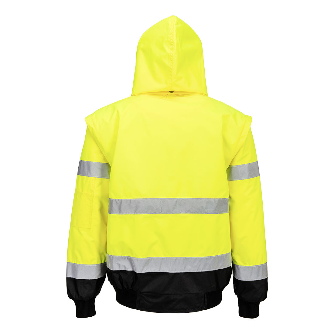 Kontrastowa kurtka ostrzegawcza Bomber 3 w 1 — Yellow/Black - obrazek 2