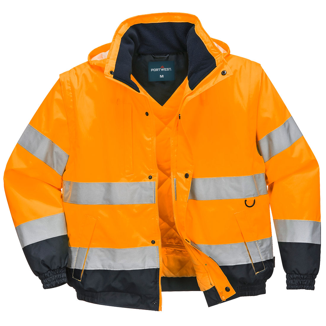 Kurtka ostrzegawcza 2w1 — Orange