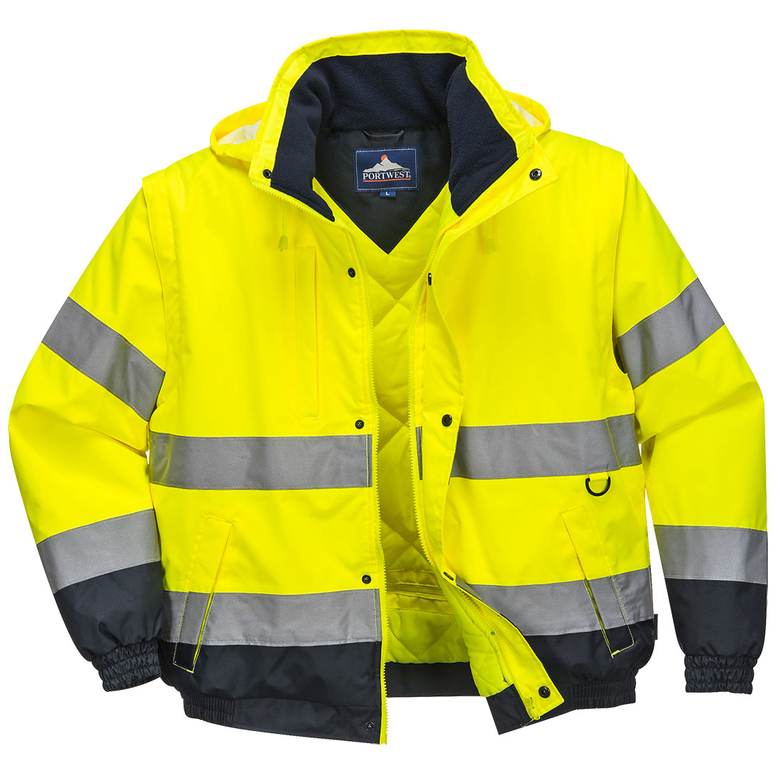 Kurtka ostrzegawcza 2w1 — Yellow