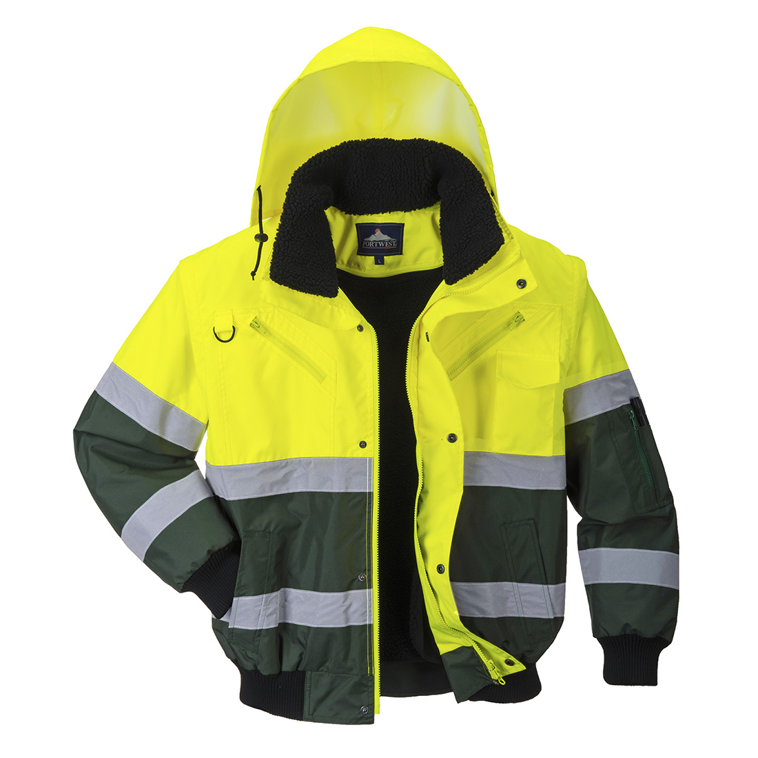Kurtka ostrzegawcza Bomber X - obrazek 4