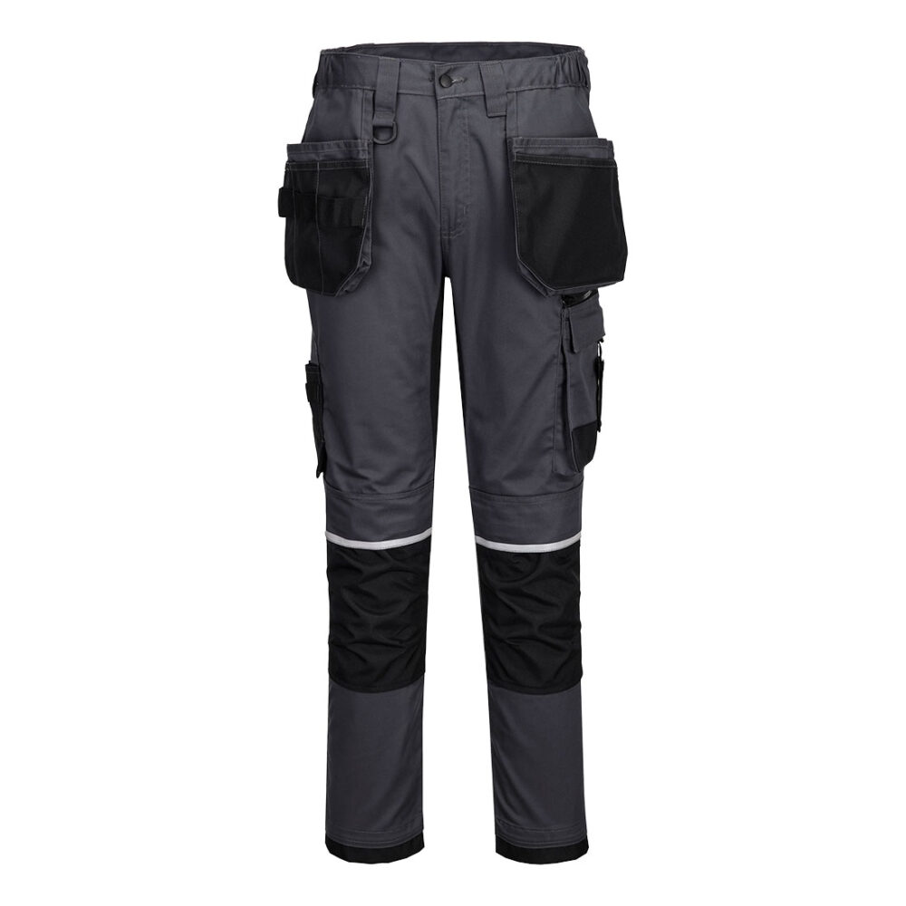 Spodnie z kieszeniami kaburowymi WX2 Stretch — Szary Metaliczny