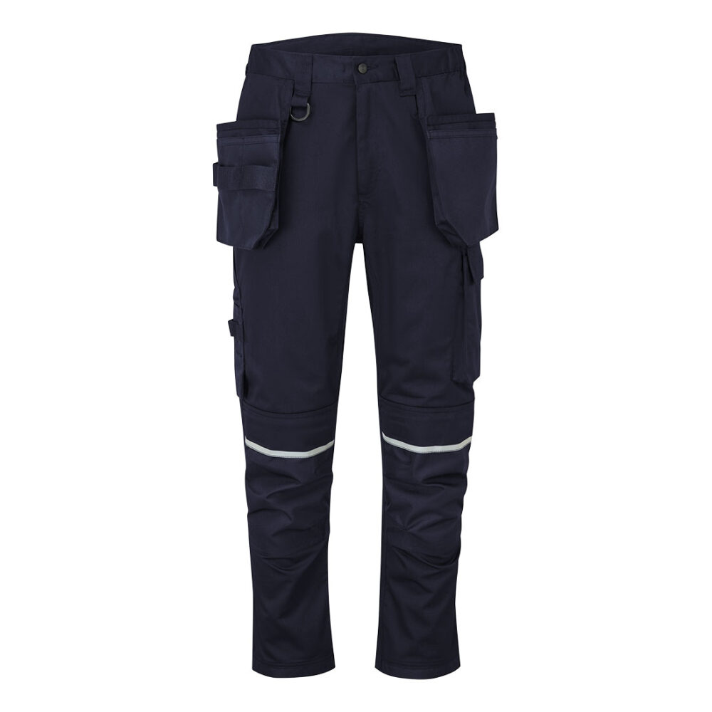 Spodnie z kieszeniami kaburowymi WX2 Stretch — Granatowy
