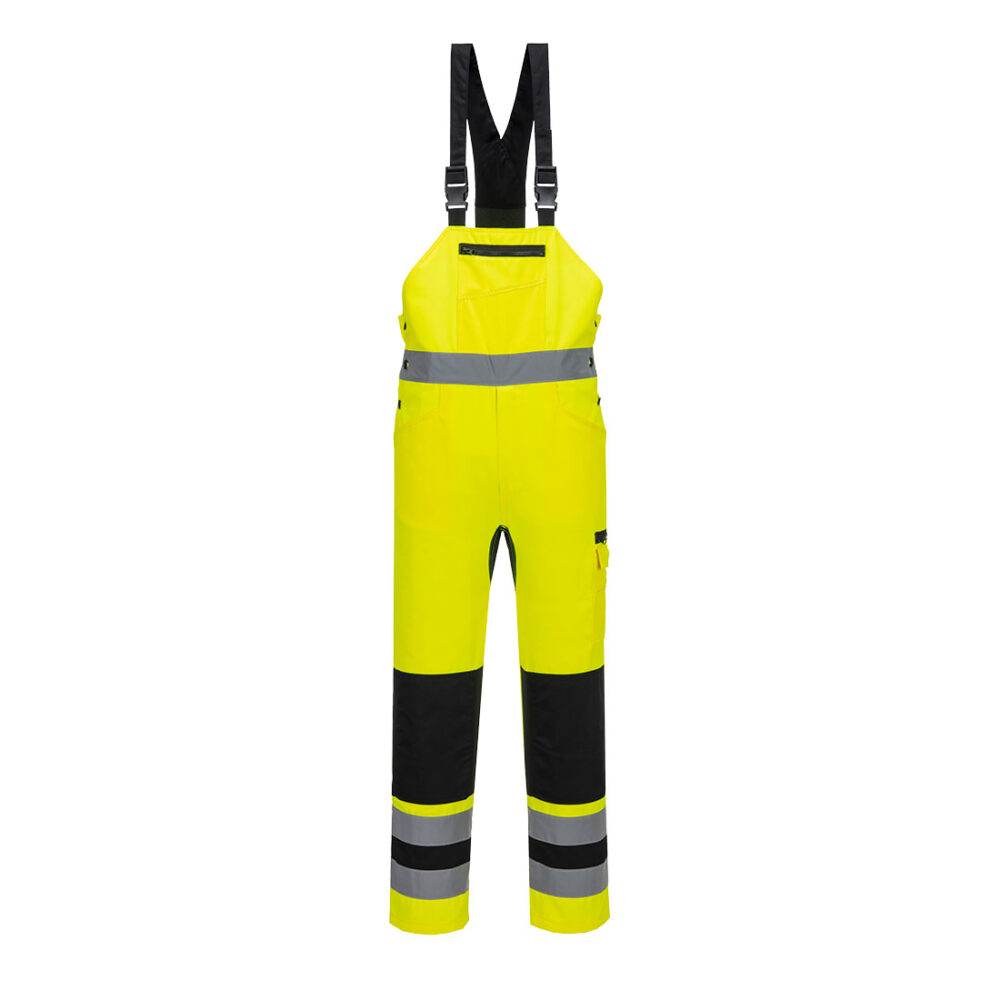 Ogrodniczki ostrzegawcze WX2 Eco Stretch — Żółty / Czarny