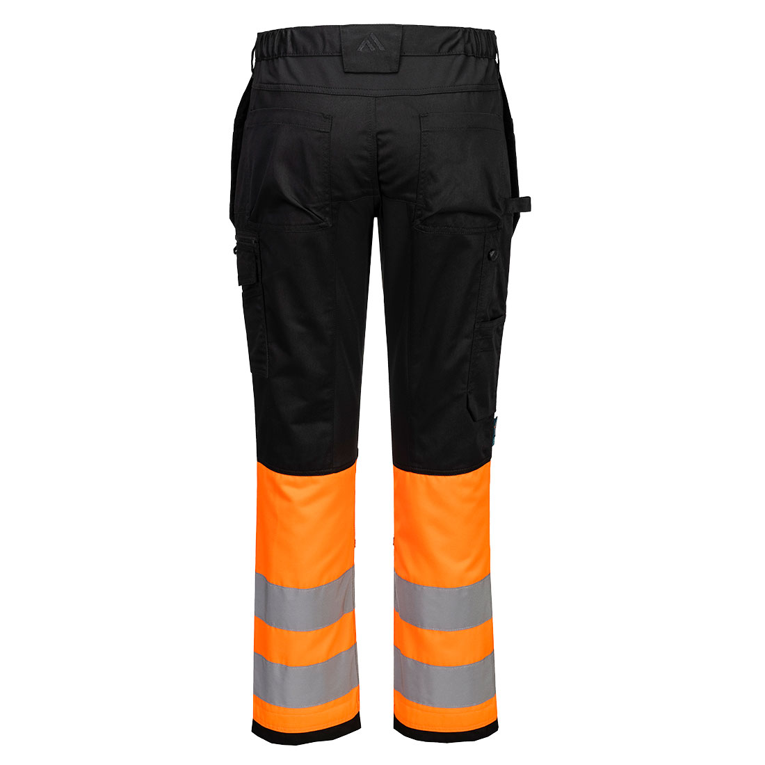 Spodnie WX2 Eco Hi-Vis z kieszeniami kaburowymi klasa 1 — Pomarańczowy / Czarny - obrazek 2