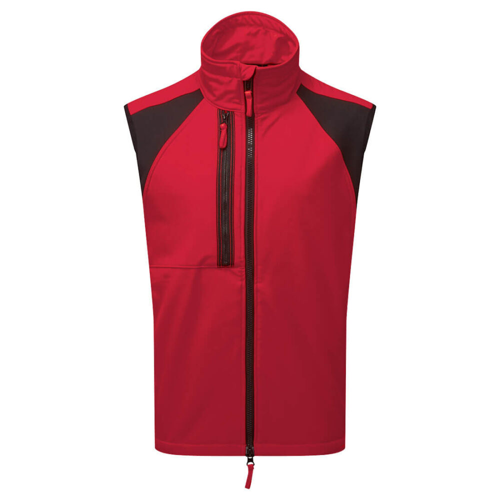 Kamizelka Softshell ECO WX2 (2L) — Głęboki Czerwony