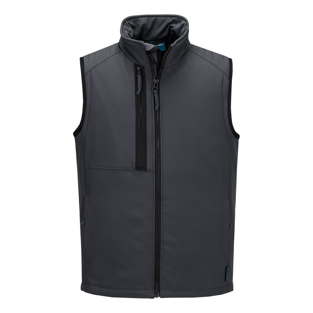 WX2 Eco Insulated Softshell Bodywarmer (2L) — Szary Metaliczny