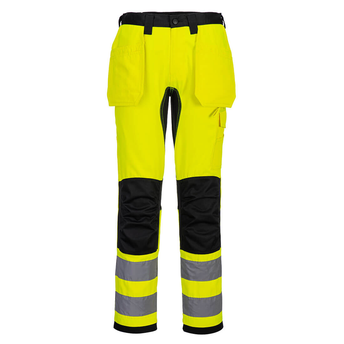 Spodnie ostrzegawcze WX2 Eco z kaburami — Żółty / Czarny
