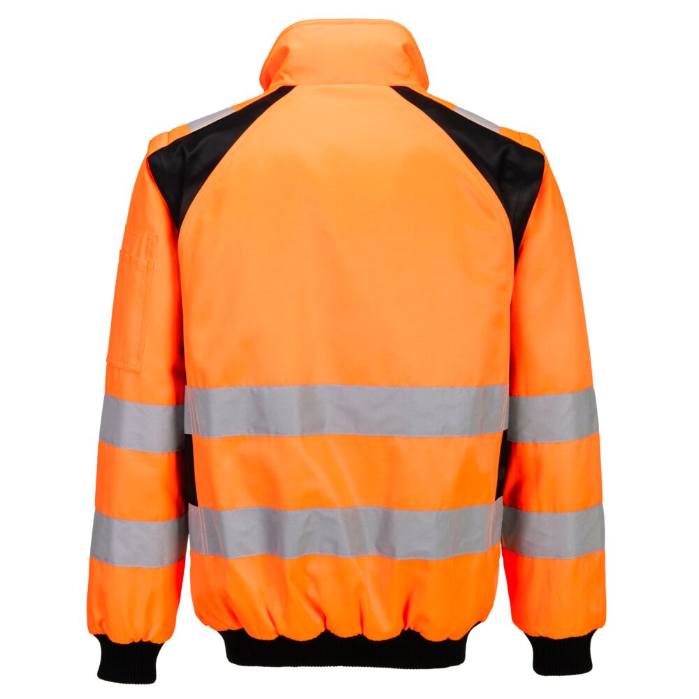 Kurtka pilotka ostrzegawcza WX2 3 w 1 — Orange/Black - obrazek 2