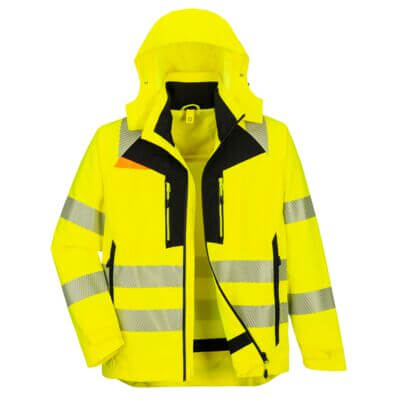 Kurtka ostrzegawcza DX4 4 w 1 — Yellow/Black