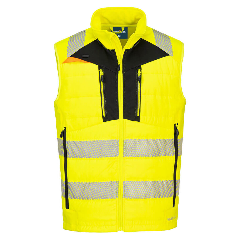 Kamizelka softshell DX4 Hi-Vis — Żółty / Czarny