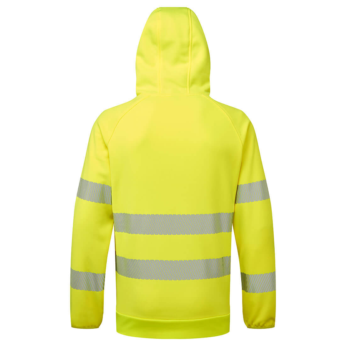 Ostrzegawcza bluza z kapturem DX4 — Żółty / Czarny - obrazek 2