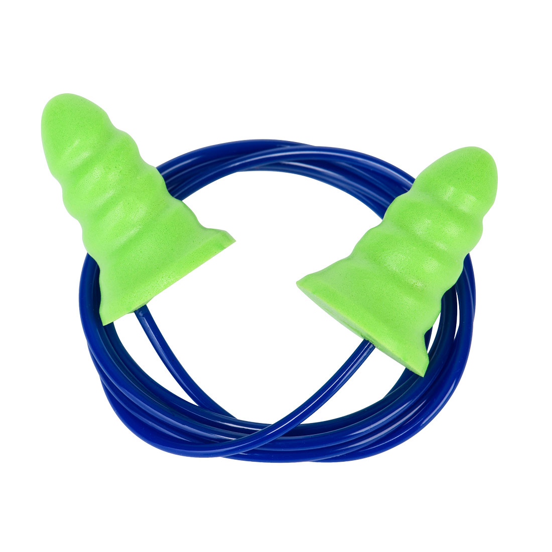 Disposable PU Ear Plugs Corded Low Attenuation (200 pairs) — Zielony
