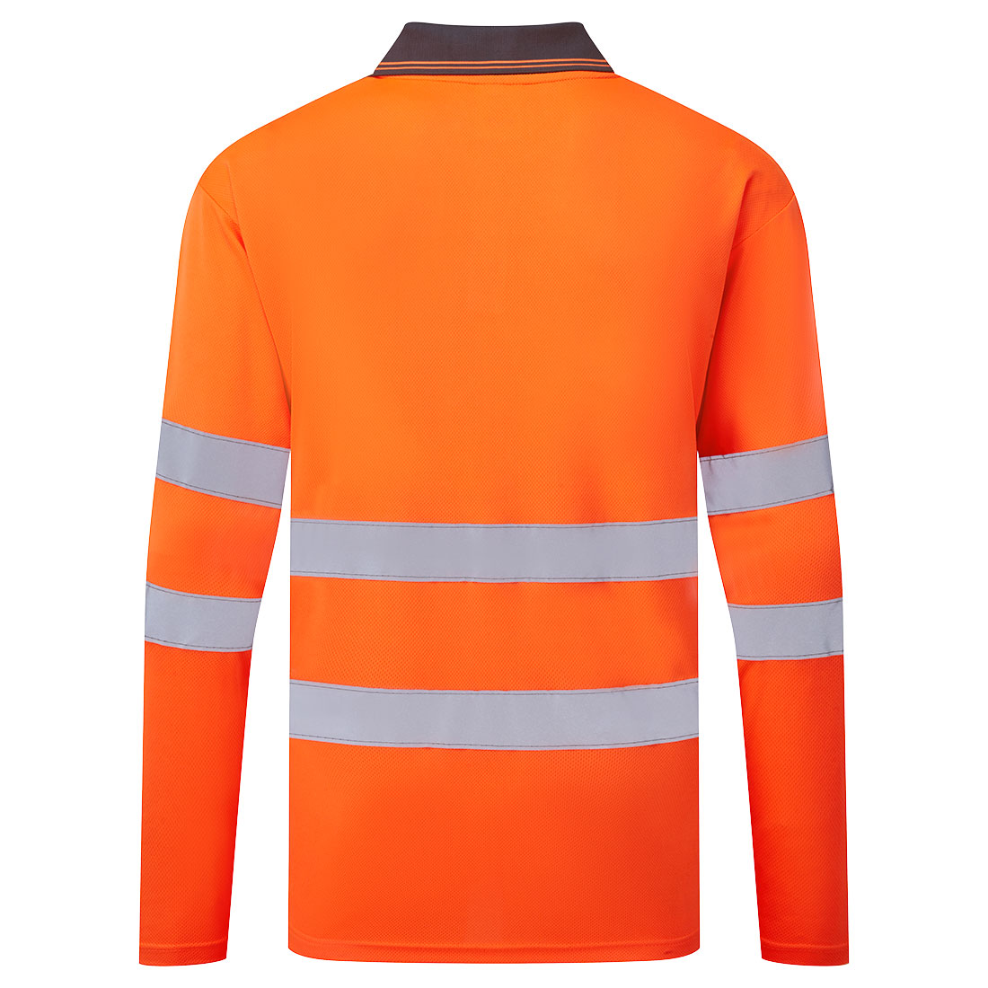 ES1 Essential Koszulka Polo Hi-Vis L/S — Pomarańczowy - obrazek 2