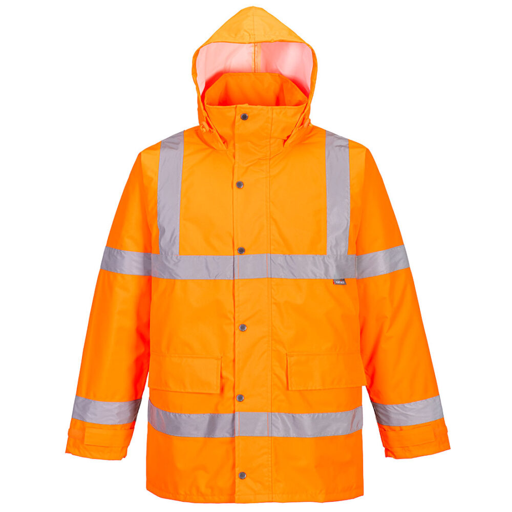 Essential Hi-Vis Winter Traffic Jacket — Orange