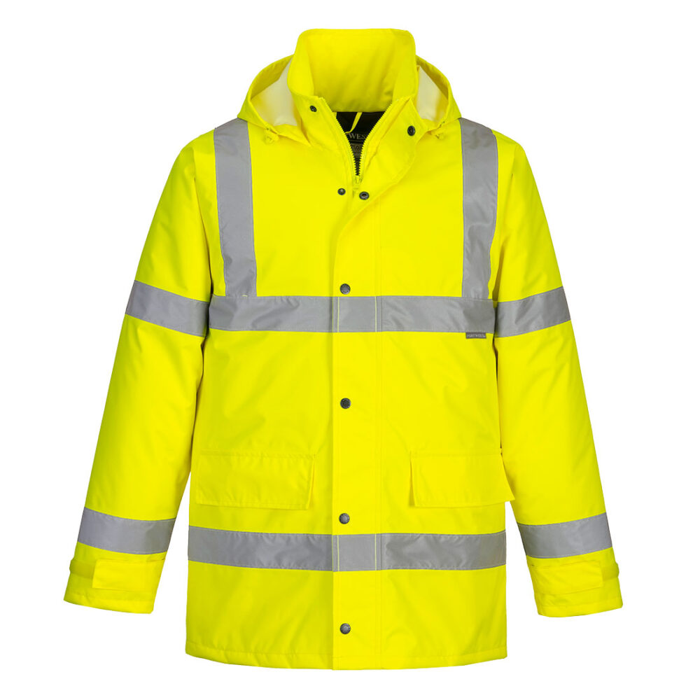 Essential Hi-Vis Winter Traffic Jacket — Yellow