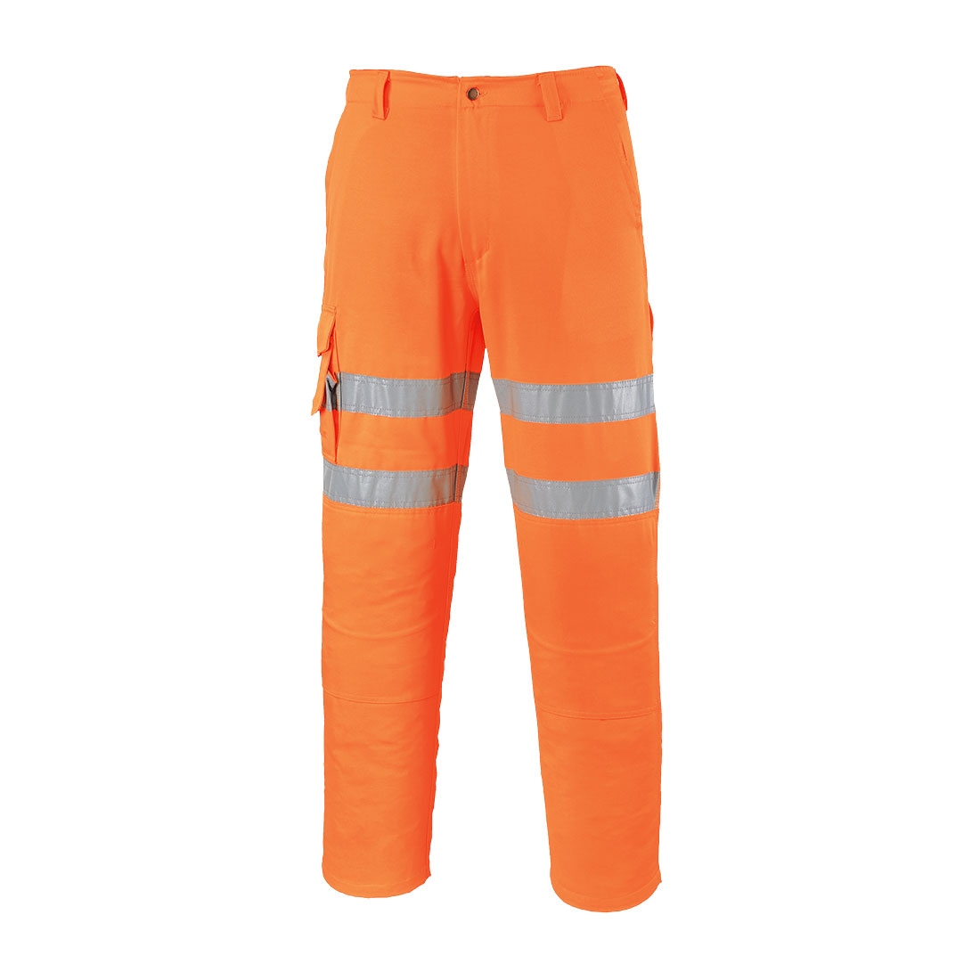 ES1 Essential Spodnie Combat Hi-Vis — Pomarańczowy (krótki) - obrazek 2