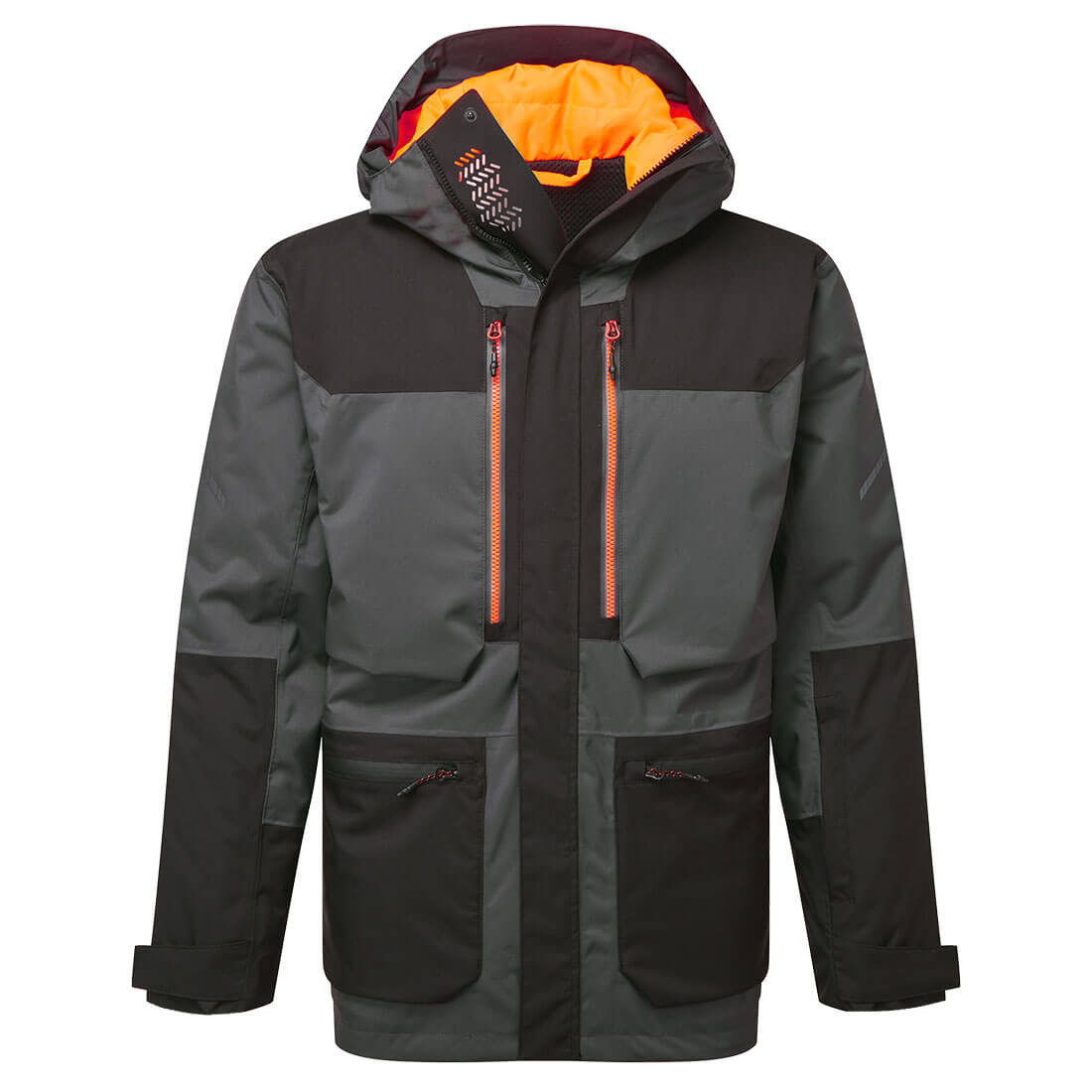 Kurtka zimowa parka EV4 — Szary Metaliczny (wysoki)