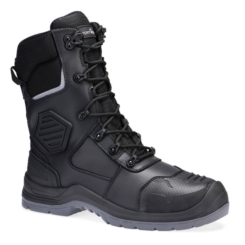 Skórzane buty kompozytowe S7L HRO M CI LG SC AN SR FO — Czarny