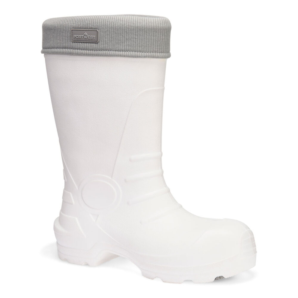 Kompozytowe buty gumowe EVA Wellington S5S CI SR — Biały / Szary