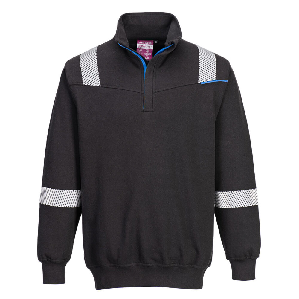 Trudnopalna bluza WX3 Modaflame — Czarny