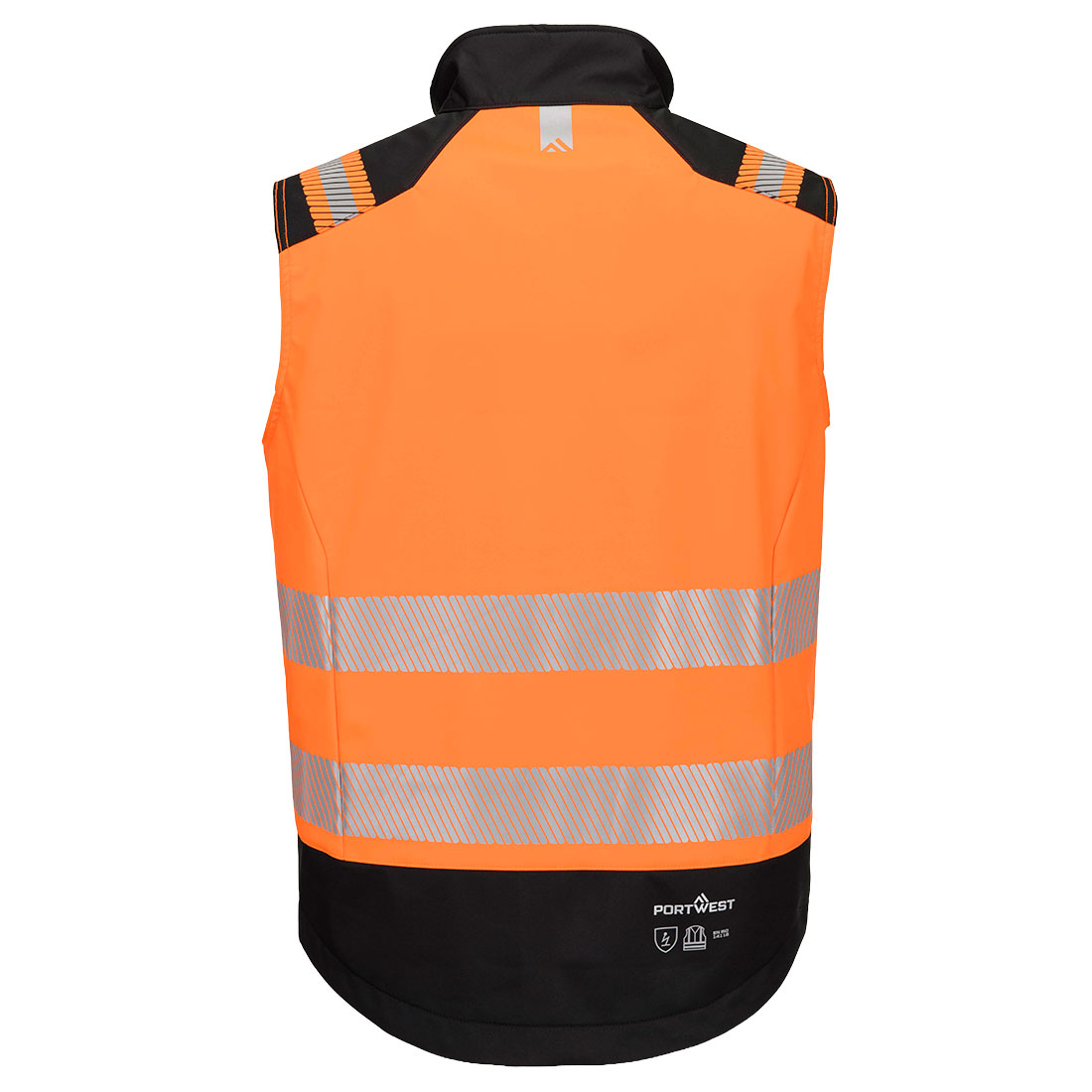 Kamizelka ostrzegawcza trudnopalna PW3 Modaflame Softshell — Pomarańczowy / Czarny - obrazek 2