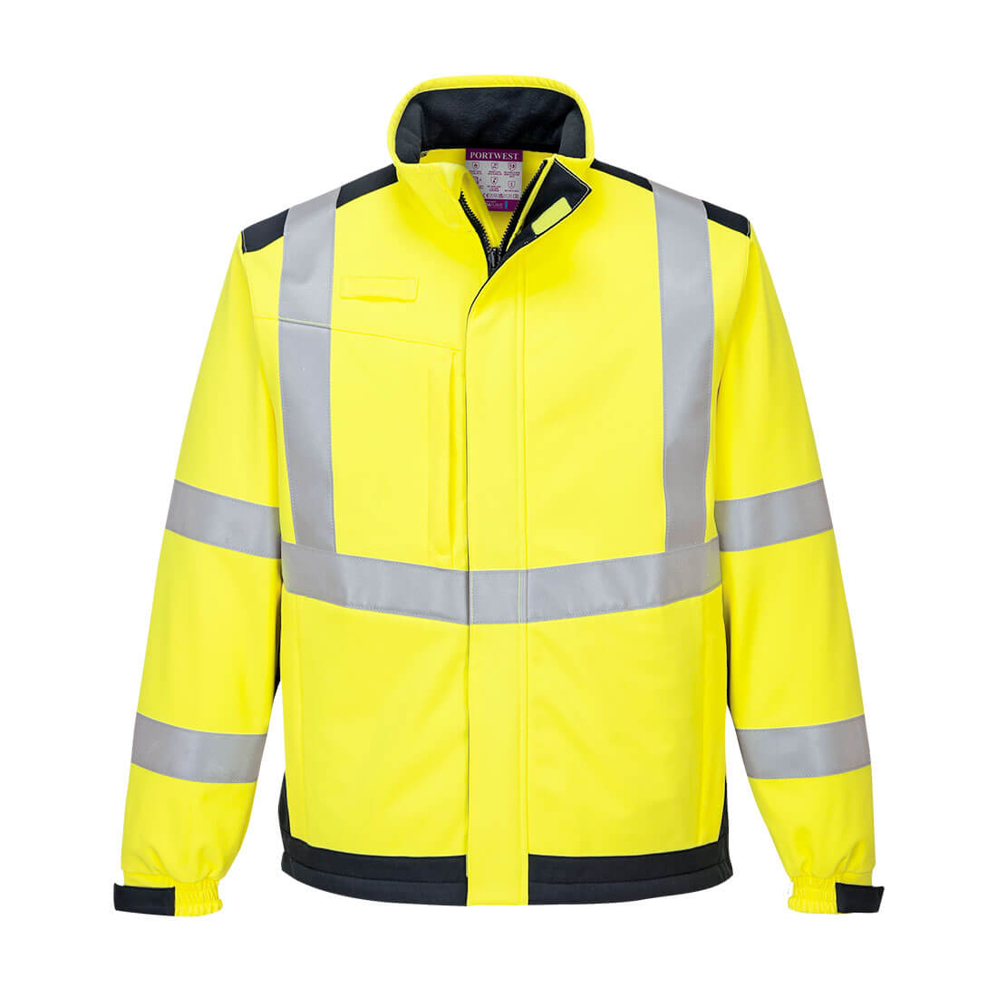 Softshell Modaflame Multi Norm Arc — Żółty / Granatowy