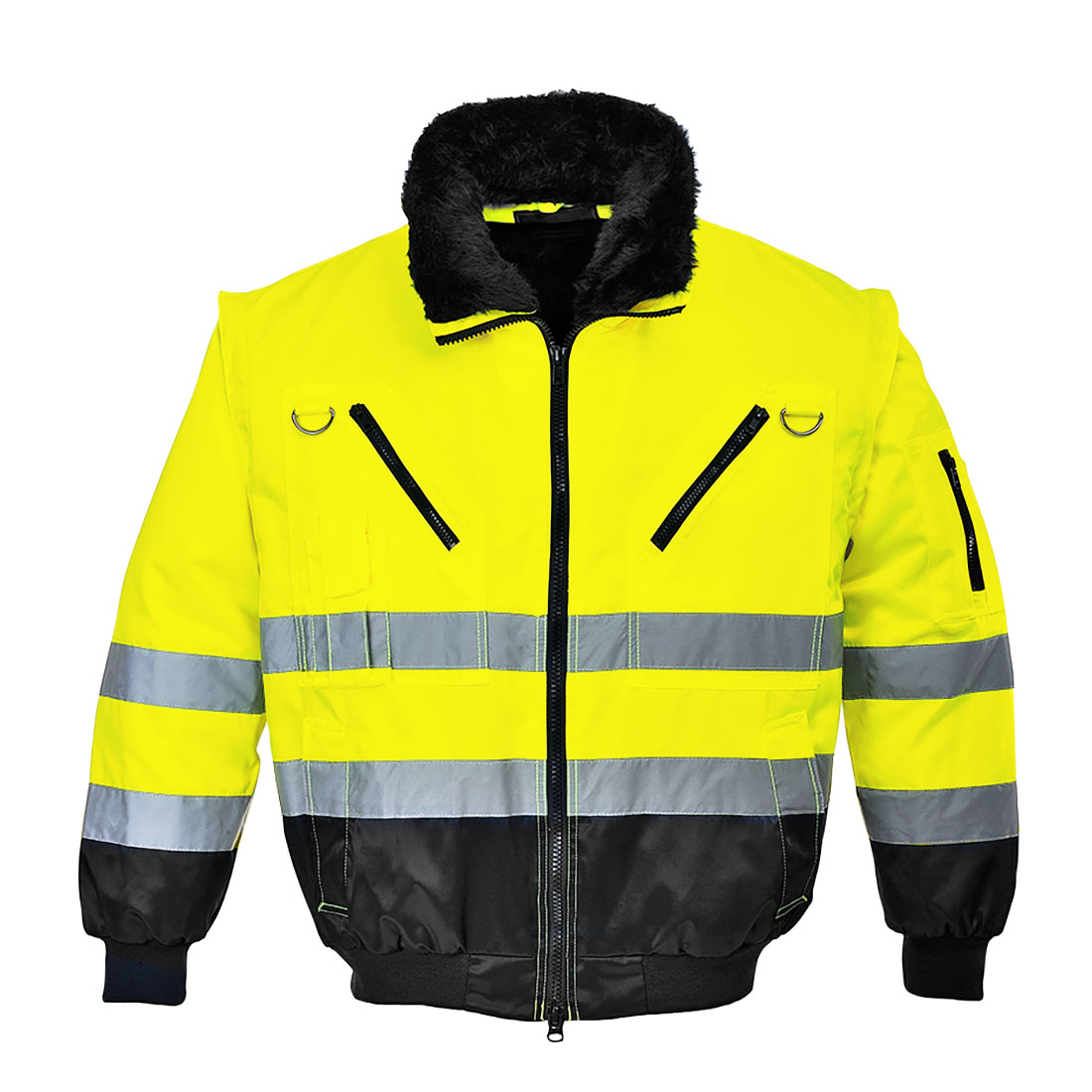 Kurtka ostrzegawcza Pilot 3w1 — Yellow/Black