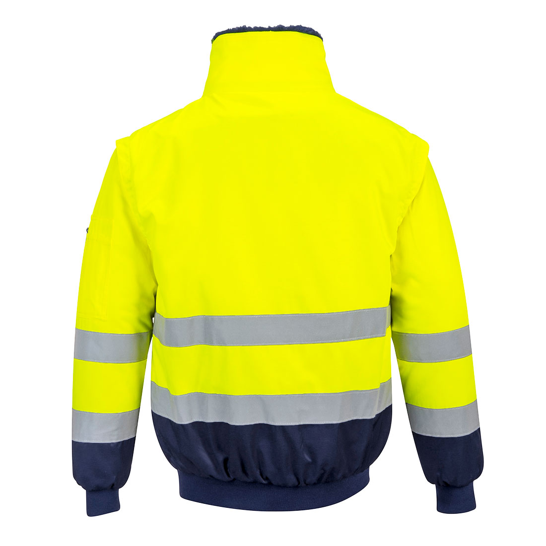 Kurtka ostrzegawcza Pilot 3w1 — Yellow/Navy - obrazek 2