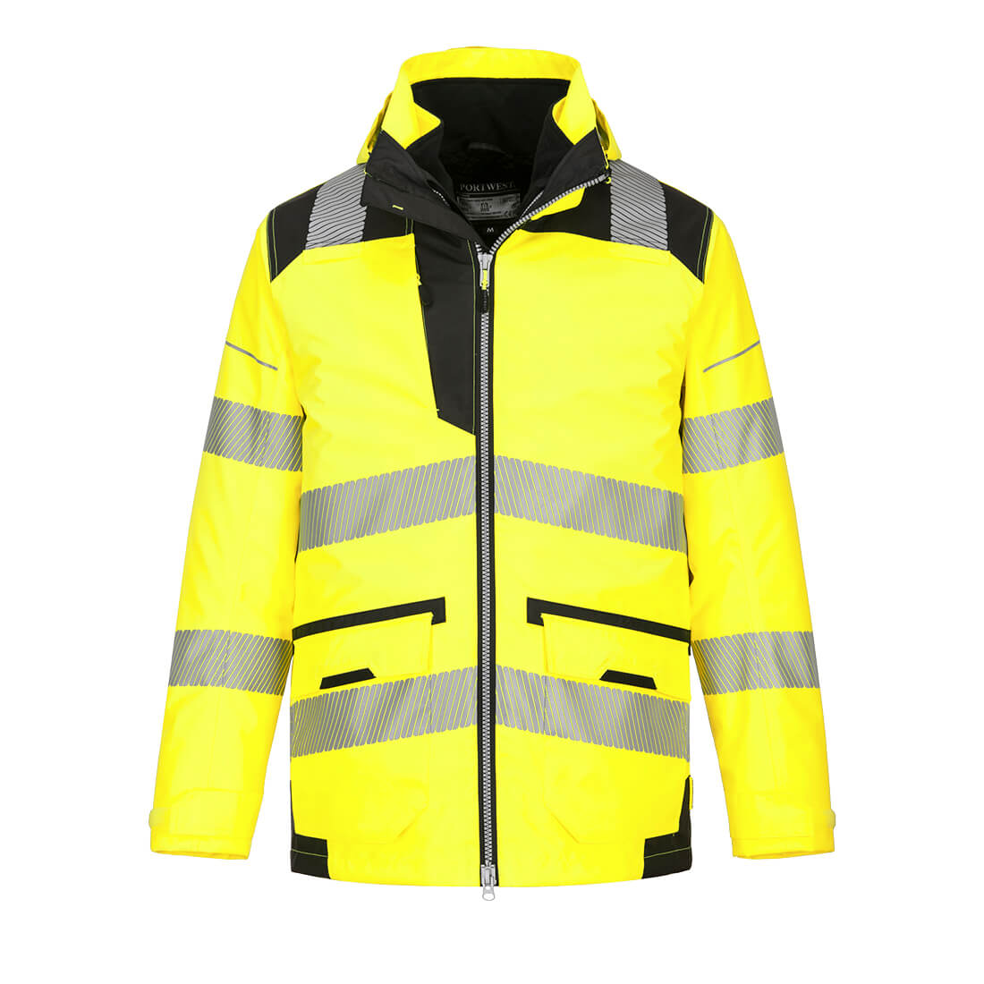 Kurtka ostrzegawcza PW3 5 w 1 — Yellow/Black