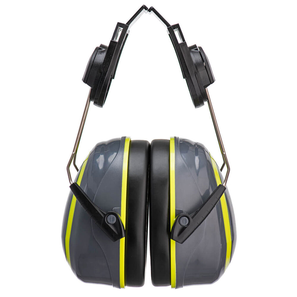 HV Extreme Ear Defenders Medium Clip-On — Szary / Żółty