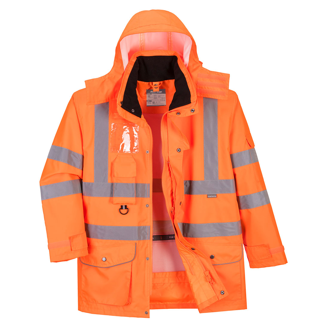Oddychająca kurtka Hi-Vis do ruchu ulicznego — Orange