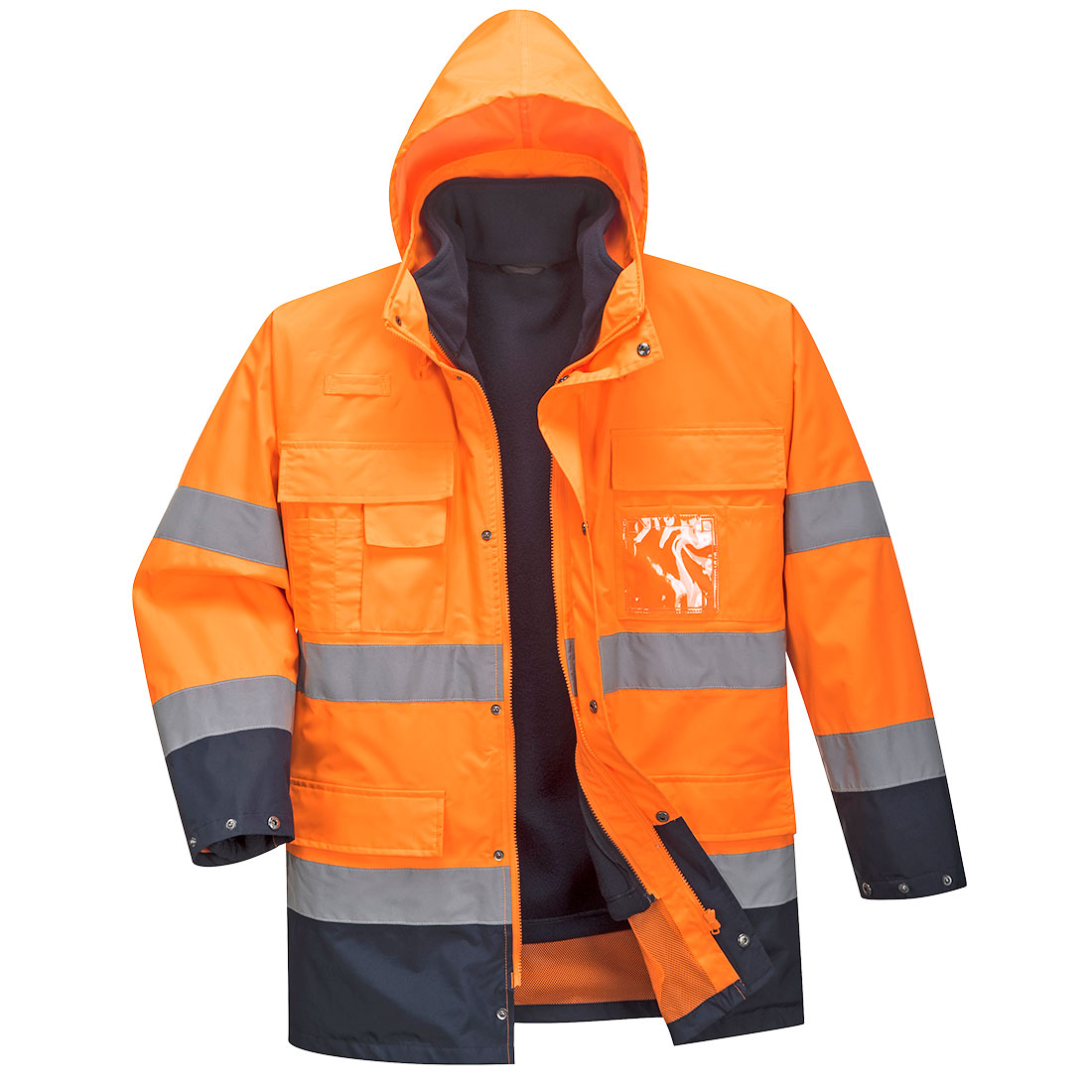 Kurtka Ostrzegawcza 3 w 1 Lite — Orange/Navy