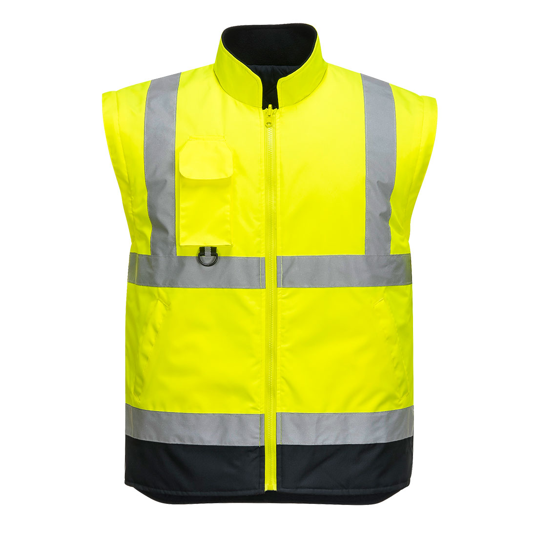 Kontrastowa kurtka ostrzegawcza 7 w 1 Traffic — Yellow/Navy - obrazek 4