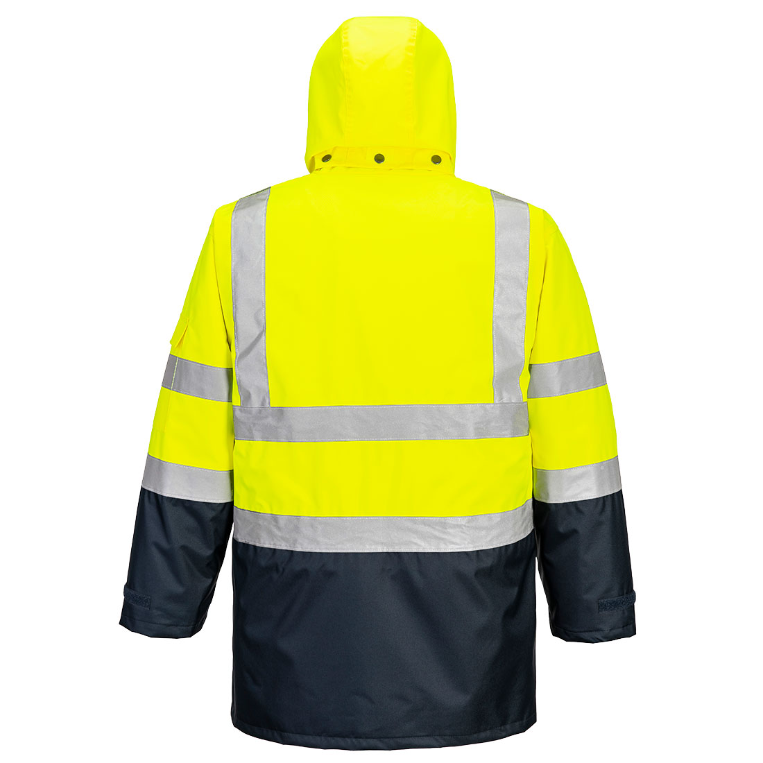 Kontrastowa kurtka ostrzegawcza 7 w 1 Traffic — Yellow/Navy - obrazek 2