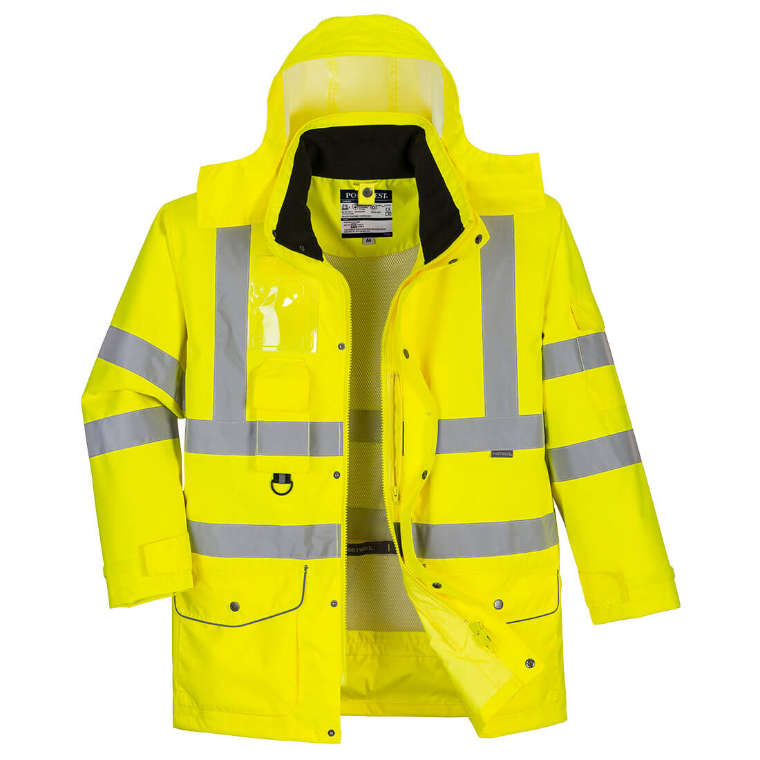 Kurtka ostrzegawcza 7 w 1 Traffic — Yellow