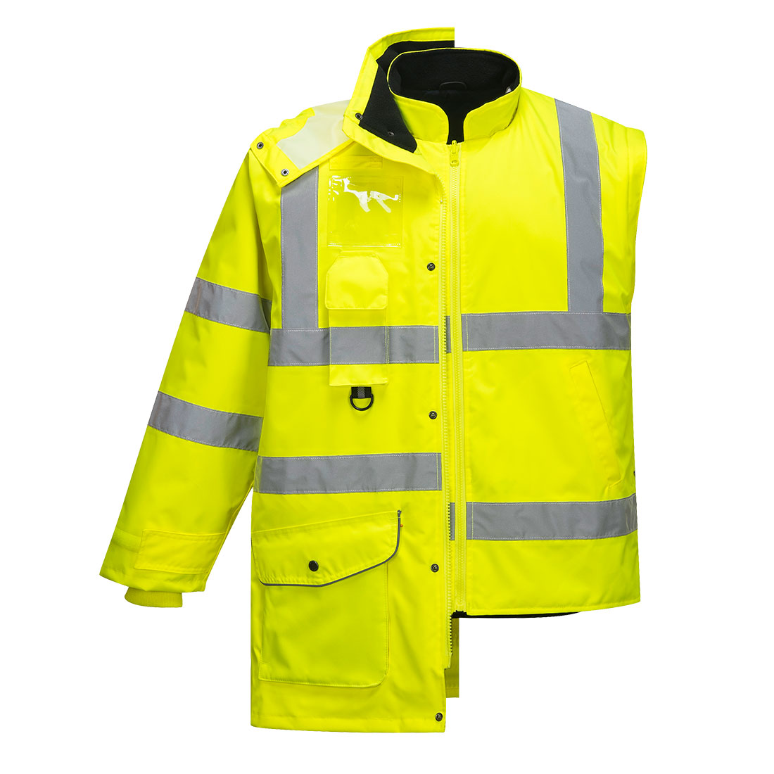 Kurtka ostrzegawcza 7 w 1 Traffic — Yellow - obrazek 2