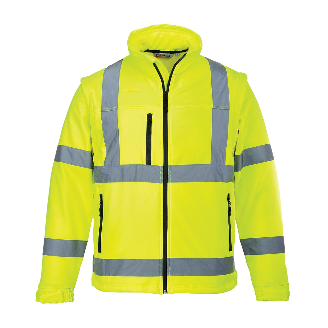 Softshell ostrzegawczy (3 warstwy) — Yellow