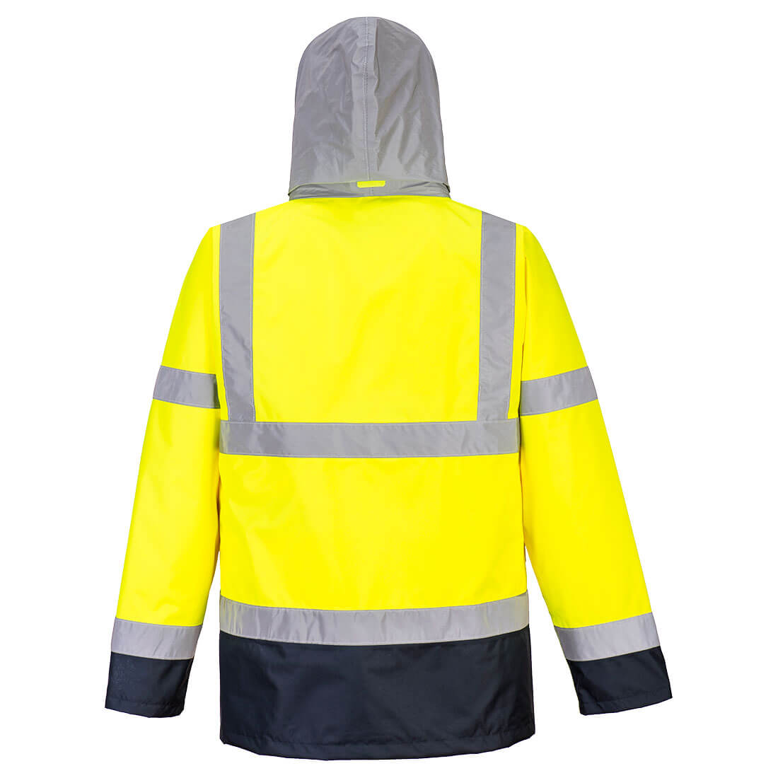 Dwukolorowa kurtka ostrzegawcza 4 w 1 — Yellow/Navy - obrazek 2