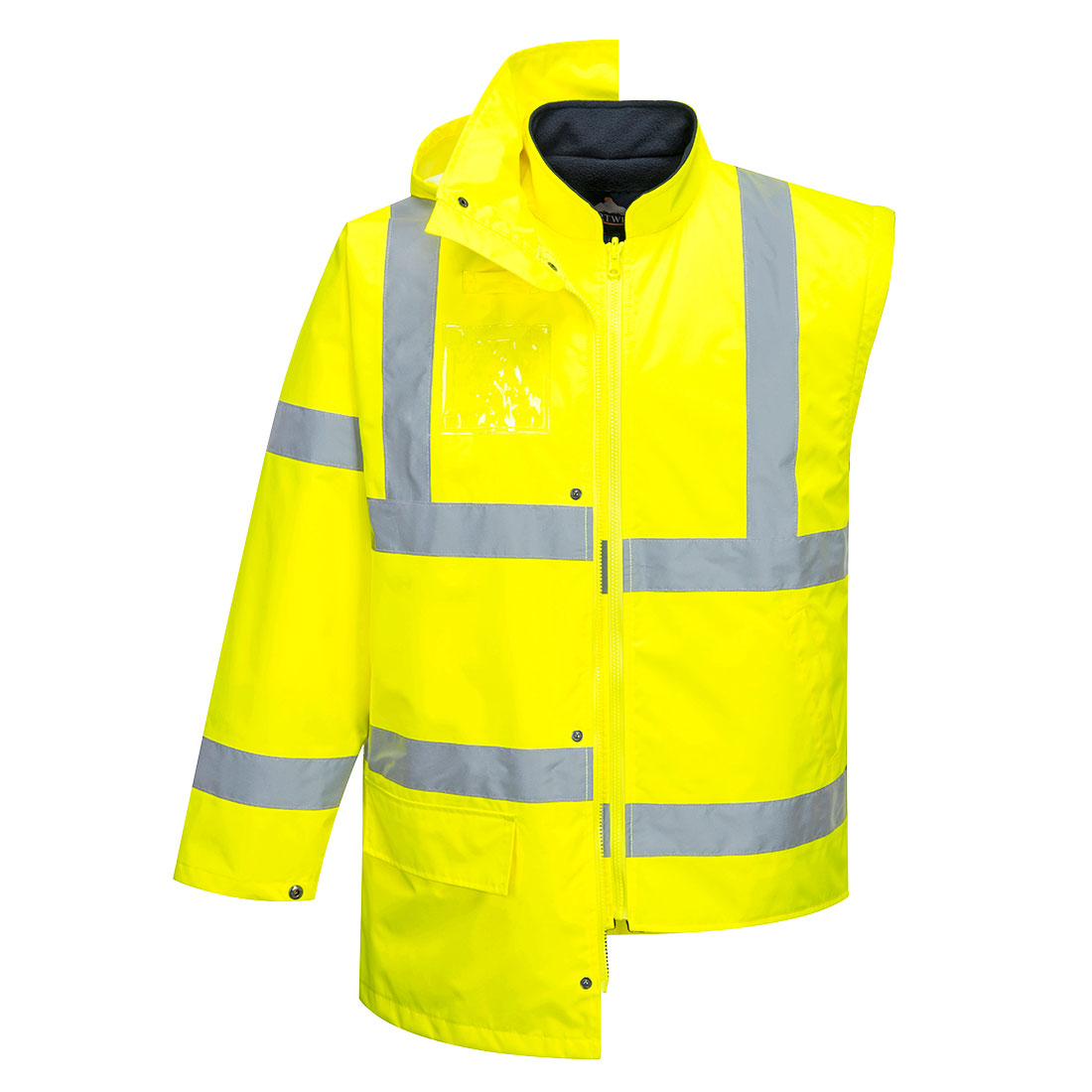 Kurtka ostrzegawcza 5 w 1 Essential — Yellow - obrazek 3