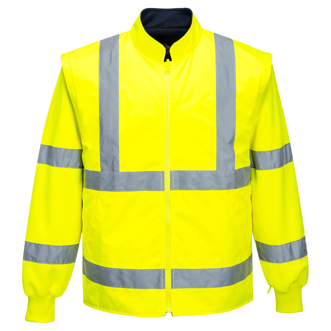 Kurtka ostrzegawcza 5 w 1 Essential — Yellow - obrazek 4